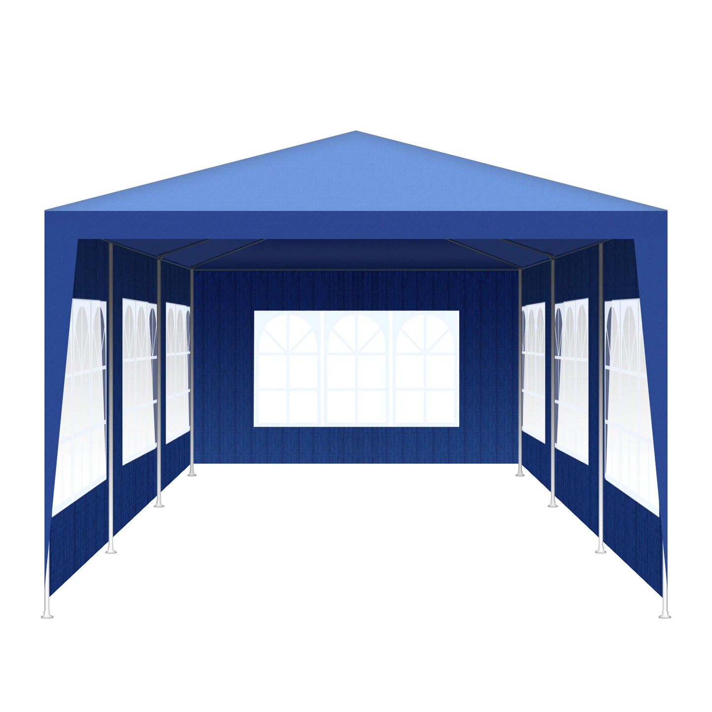 Partytent – Tuin Tent – Waterdichte Tent – Outdoor Tent – Picknick Tent – 9x3 Meter – Met Verwijderbare Panelen - Blauw
