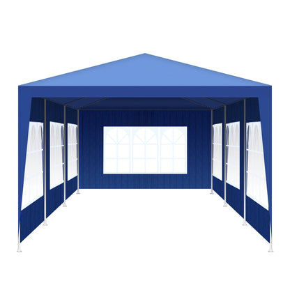 Partytent – Tuin Tent – Waterdichte Tent – Outdoor Tent – Picknick Tent – 9x3 Meter – Met Verwijderbare Panelen - Blauw