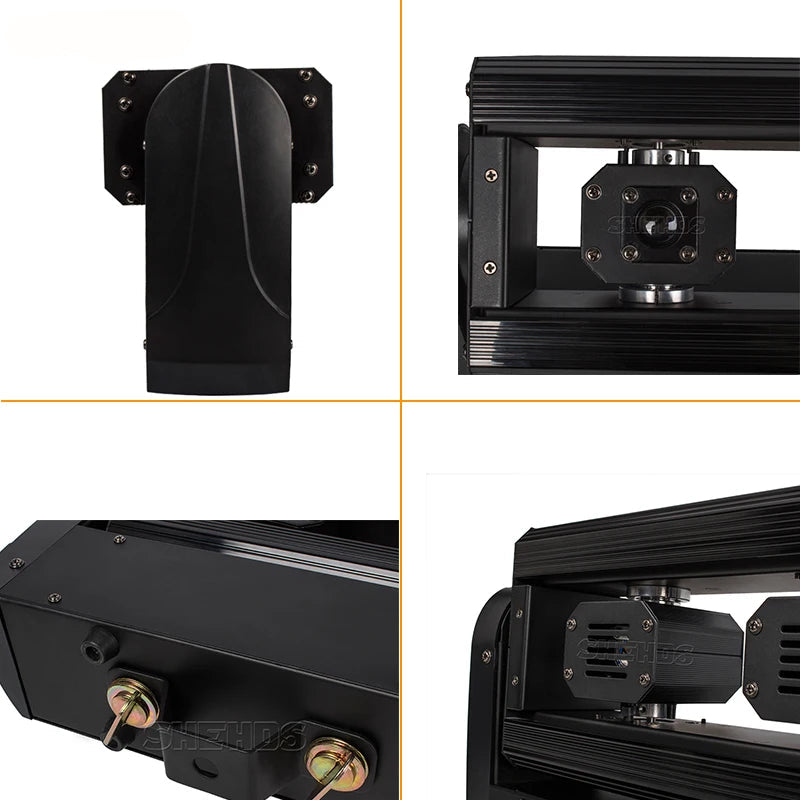 6x500MW RGB+RGB Moving Head Licht – DJ Licht – Podiumverlichting – Feestverlichting – Discolicht – Nauwkeurige 190° Bewegingscontrole – Dubbele Kop Laserlicht – EU Stekker