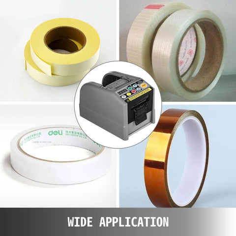 Tape Dispenser - Plakbandhouder - Plakband Dispenser - Taperoller - Automatisch - 6-60mm - Grote Elektrische Tape Cutter - Deep Fog Grey