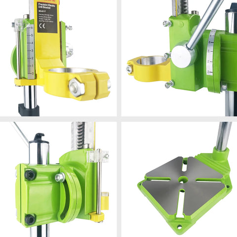 Drill Stand - Drill Holder - Drill Stand Drill - Adjustable Drill Stand - 90 Degree Rotating Drill Stand - with Fixed Frame Workbench Clamp