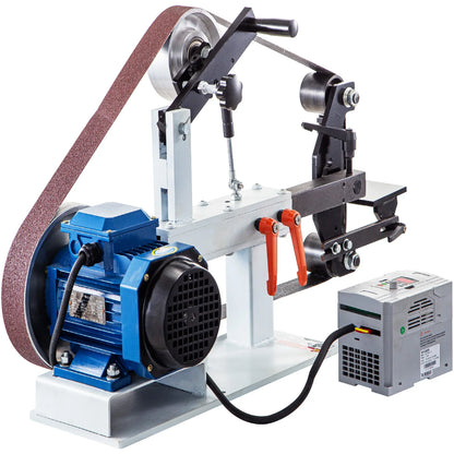 VEVOR 1.5KW Belt Grinder Machine 2 x 82in Variable/Constant Speed 3 Mode Electric Belt Sander for Tool Polishing Knife Making - QUORE