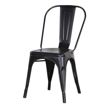 EGOONM Set of 4/8 Modern Metal Dining Chairs Industrial Style Chairs Stackable Used for Restaurant Terrace Outdoor Dining Chair