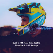 Motorfietsintercom - Helmintercom - MotorfietshelmHeadset - Bluetooth Helmintercom - Helm - Motorfietsaccessoires - 6 Rider - Waterdicht - BT 5.0 intercom met FM-radio