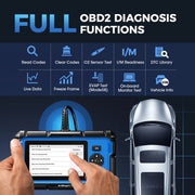 Topdon - OBD2 Scanner - Diagnose Computer - Smart Diagnostic Tool - Fout Verwijderen - Professionele Auto Diagnose Tool - ABS Airbag Olie EPB DPF TPMS BMS Reset - Zwart