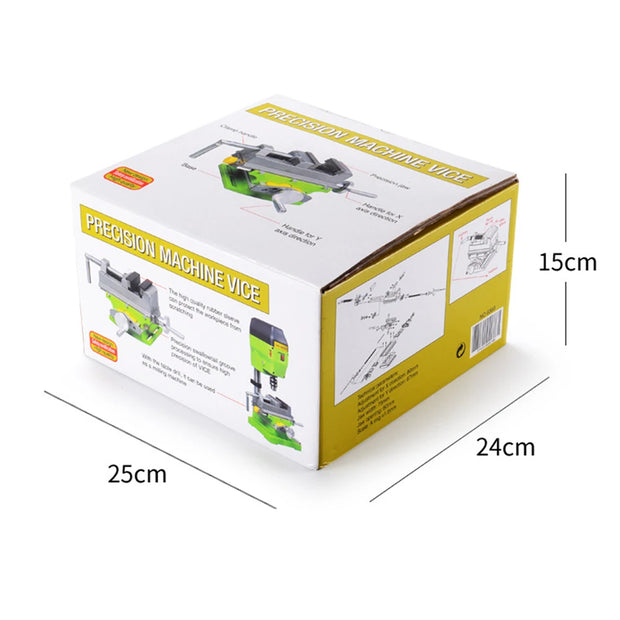 Bankschroef - Bench Vice - Aluminiumlegering - 360 Graden Roterend - 2 in 1 Precisie Frees-Boorbankschroef - Behuizing van aluminiumlegering - Groente