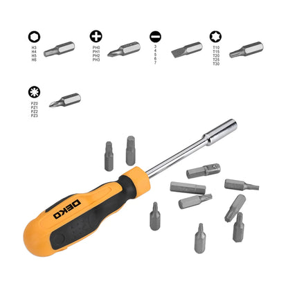 Deko - Basisgereedschapset - Gereedschap - 62 stuks - Gereedschapsset - Gemengde gereedschapsset - Schroevendraaierdop Schaar Mes - Multitoolset - voor doe-het-zelf thuis autoreparatie - QUORE