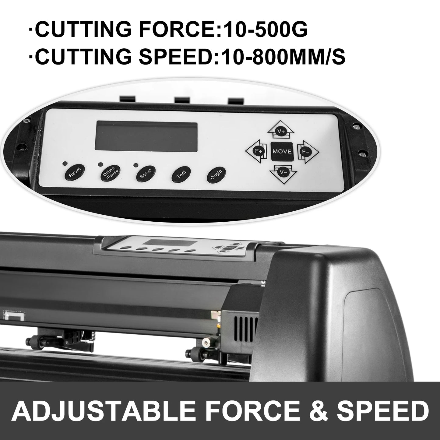 Vinyl Cutter Plotter – Snijplotter – Snijmachine – Sticker Cutter – Vinyl Snijder – 34 Inch Snijbreedte – Aluminium Behuizing Blauw