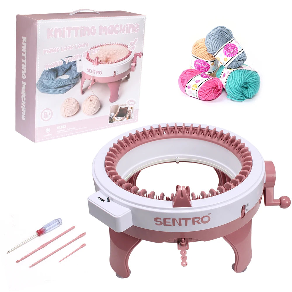 48 Naalden Slimme Breimachine - Rond Dubbel Breimolen voor Trui, Muts, Sjaal, Handschoenen en Sokken - Complete Set voor Volwassenen en Kinderen - QUORE