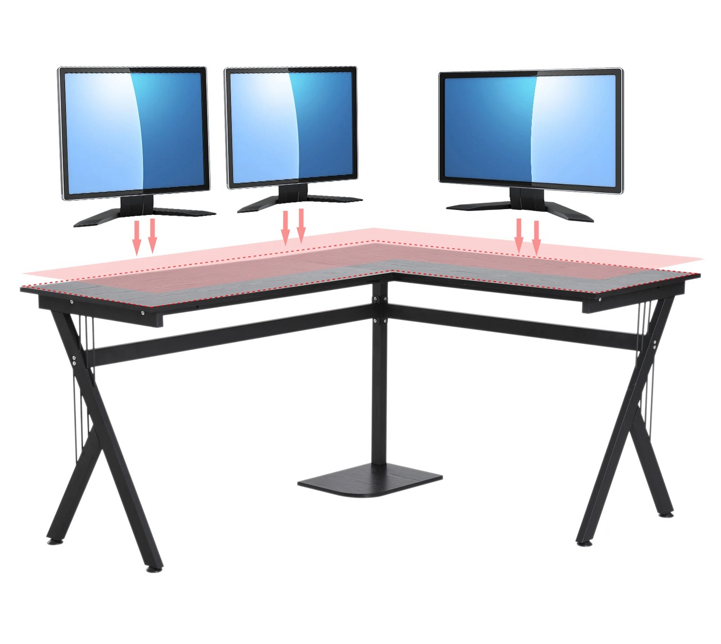 Hoekbureau – L-Vormig Bureau – Werkplek Bureau – Thuiswerk Bureau – Ruim Werkoppervlak – Stevig Frame – Onderhoudsvriendelijk oppervlak