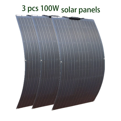 Zonnepaneel - Zonnepanelen - Monokristallijn - 300W - Flexibel - Buigzaam Waterdicht - voor Camper - Boot - Caravan - Outdoor en Off-Grid