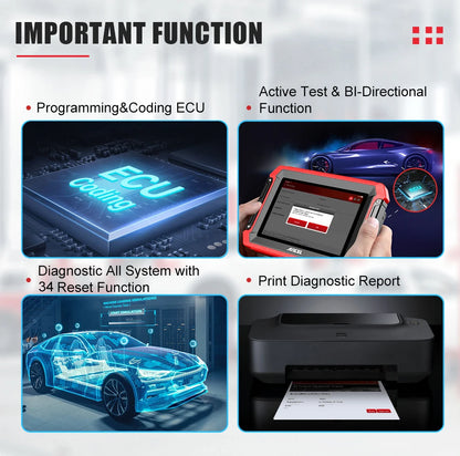 Autodiagnosetool – Diagnose Scanner – Foutcode Uitlezer – OBD2 Scanner – Auto Diagnosesysteem – 8 Inch Scherm – WiFi & Bluetooth Verbinding