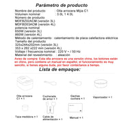 Rijstkoker met Stomer - met Opwarmende Functie - 11 functies - Slowcooker - Rice Cooker - Warmhoudfunctie - 2 tot 6 Personen - Multi Cooker - Anti-aanbaklaag binnenpan - 650W - 3L - Wit
