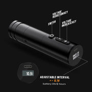 Ninja - Tattoo Machine - Tattoo pen - Tattoo Set - Complete set voor beginners & gevorderden - Tattoo Machine Pen - Verstelbare slag 4.0mm - 10500Rpm - 12V - 2400mAh - Zwart