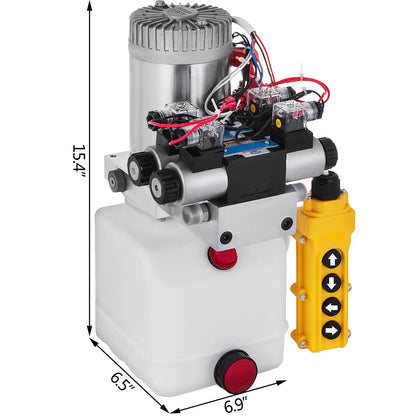 Hydraulische Pomp – Hydraulisch Aggregaat – Hydraulische Motor – Elektrische Pomp – Dump Trailer Pomp – 12V DC Motor – 4,5L Reservoir