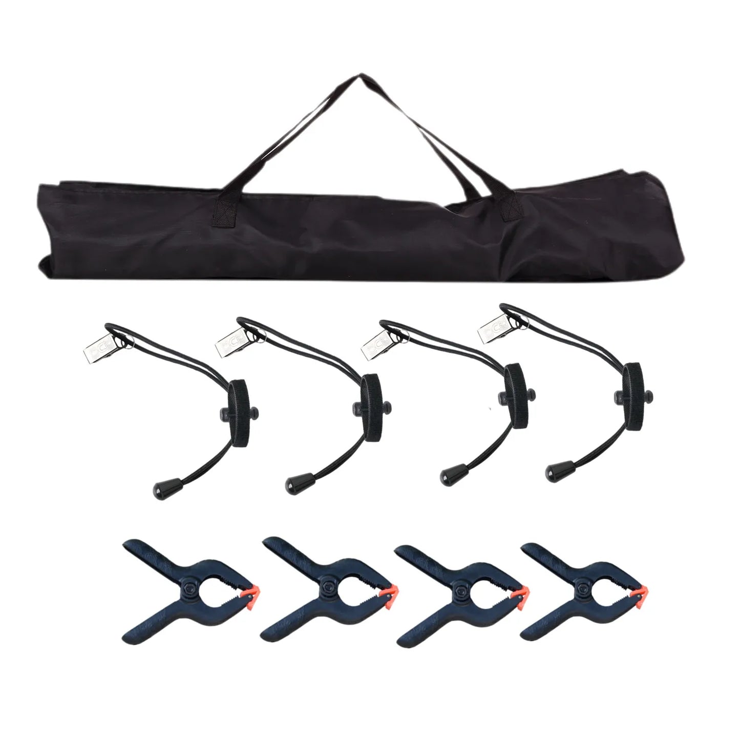 Lacyfans- Achterdoek Stand Kit - 200x200cm - Fotografie Achterdoek Stand Verstelbaar - Fotografie Achtergronden - Aluminium - Zwart - QUORE