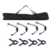 Lacyfans- Achterdoek Stand Kit - 200x200cm - Fotografie Achterdoek Stand Verstelbaar - Fotografie Achtergronden - Aluminium - Zwart