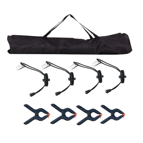 Lacyfans- Achterdoek Stand Kit - 200x200cm - Fotografie Achterdoek Stand Verstelbaar - Fotografie Achtergronden - Aluminium - Zwart