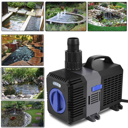 Ultra-Stille Dompelpomp - Fontein Pomp Filter - Visvijver Aquarium - Fish Tank Variabele - Frequentie Waterpomp - 10W - Zwart