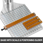 Vevor - Brandstempel - Hot Stamping Machine - Geschikt voor Hot Foil - Max 350 ℃ - 300W - 8x10cm platform - Instelbare temperatuur - Zilver - QUORE