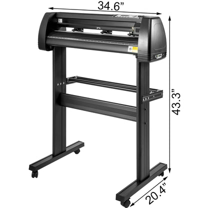 Vinyl Cutter Plotter – Snijplotter – Snijmachine – Sticker Cutter – Vinyl Snijder – 34 Inch Snijbreedte – Aluminium Behuizing Blauw