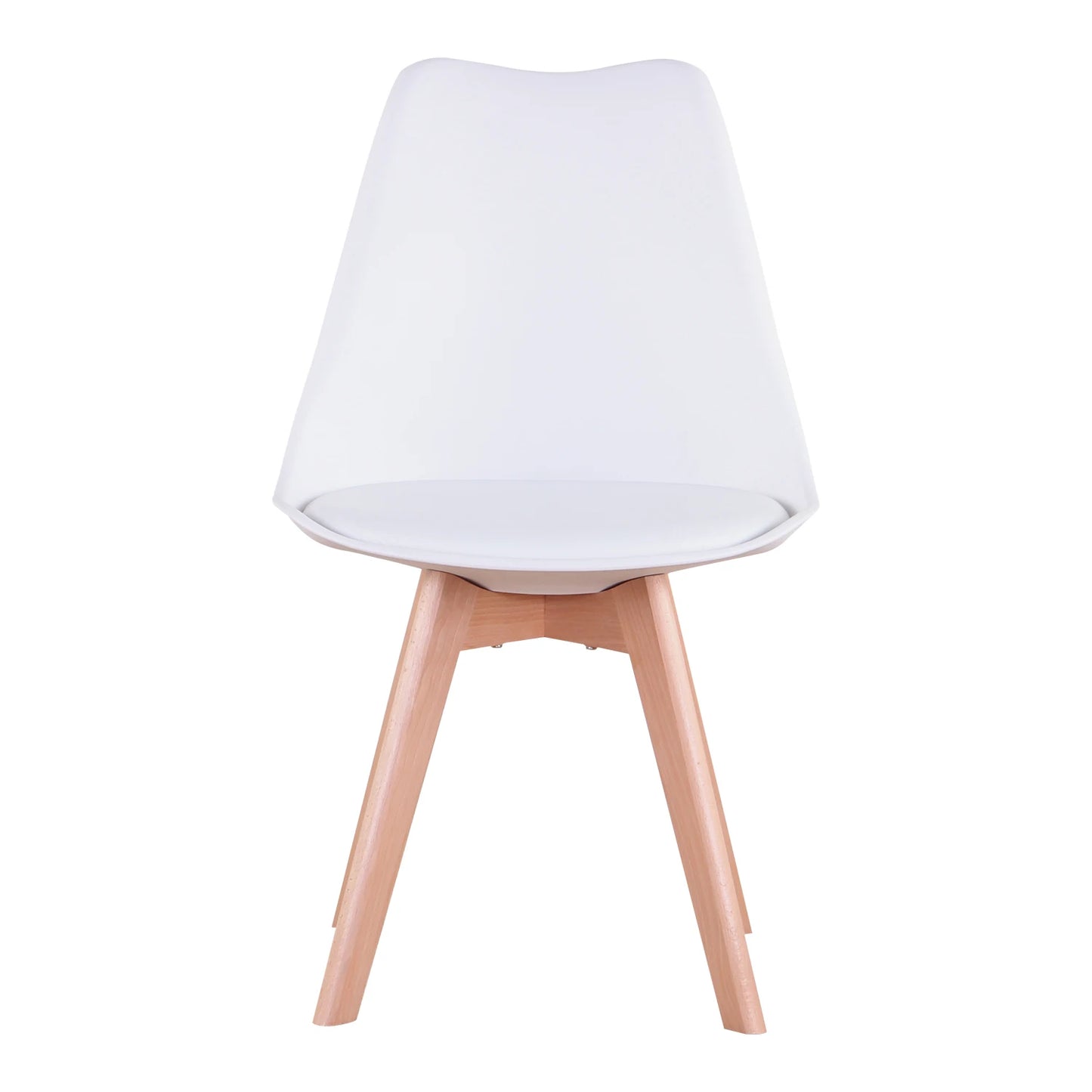 Eetkamerstoelen Set van 6 – Stoelen – Kuipstoelen – Design Stoelen – Dining Stoelen – Mid-Century Modern – Kunststof Kuip – Massief Beukenhout Poten