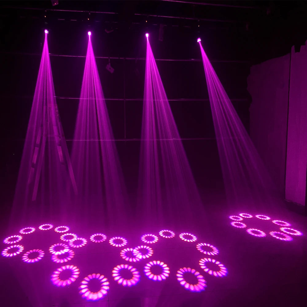 Mini LED Moving Head Licht – DJ Lamp – Podiumverlichting – Moving Head Spot – LED Effect Licht – 120W Krachtige Beam – 8 Roterende Prisma’s – EU Plug - QUORE