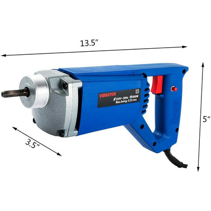 VEVOR Beton Vibrator - Betontrilnaald - Betontrilstok - Betontrilapparaat - Betontrilinrichting - Krachtige Prestaties - Consistente Resultaten - Blauw - QUORE