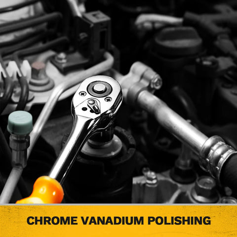 Deko - Tool case - Basic tool set - 228 pieces - Tools - Tool set - Mixed tool set - Woodworking multi-tools - with tool case - Including socket set Hammer knife