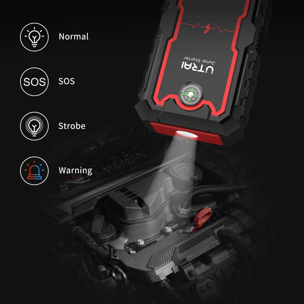 UTRAI Jump Starter Power Bank 2000A /1000A Portable Car Battery Starter For 12V Car Emergency Booster Starter Starting Device - QUORE