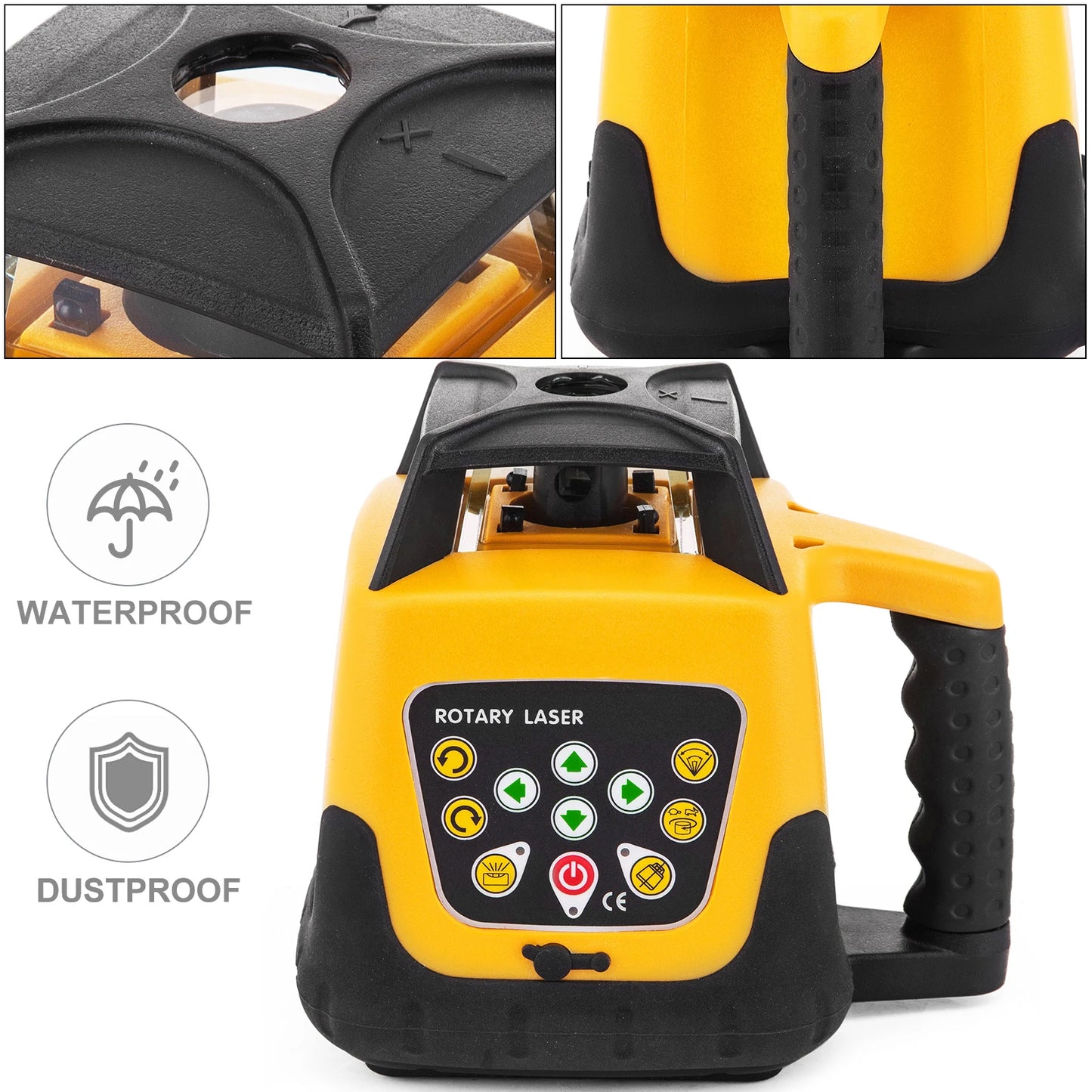 Kruislijnlaser - Laser - Waterpas - Lijnlaser - 360° Draaibare Laser Waterpas Zelfnivellerend - 500m Verticaal Horizontaal Scannen Professionele Meetgereedschap - voor Constructie - Rood Laserstraal 2