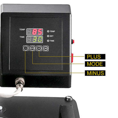 Transferpers – Hittepers – Warmte Persmachine – Heat Press – 8-in-1 – 38x38 Cm – 1250 Watt