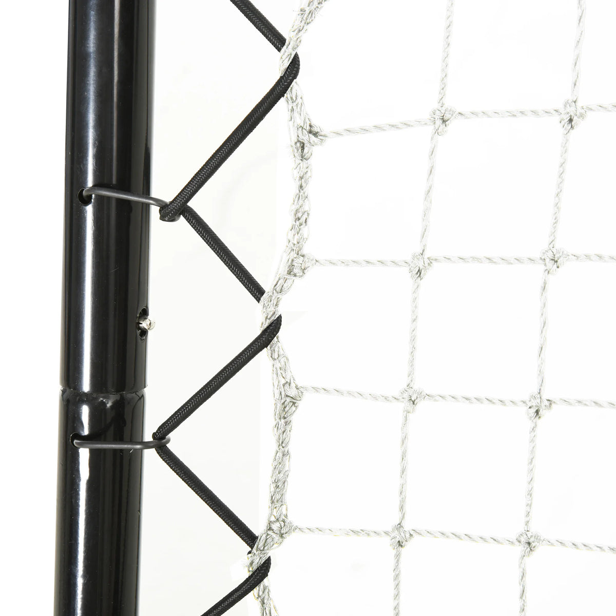 Voetbaldoel - Voetbalnet Voor Voetbal - Doelpaal - Junior Sporttraining - Verstelbaar - Opvouwbaar - Draagbaar - Voetbalnet voor Kinderen - 5 level hoek - Zwart - QUORE