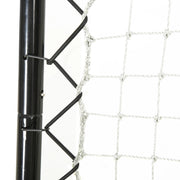Football Goal - Football Net For Football - Goal Post - Junior Sports Training - Adjustable - Foldable - Portable - Football Net For Kids - 5 Level Angle - Black