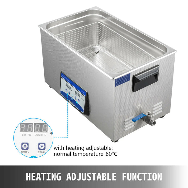 Ultrasoonreiniger - Wasmachine - Ultra Sonic Cleaner - Ultrasoonreiniger Glazen - 3.2L - met Ontgassingsfunctie