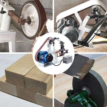 VEVOR 1.5KW Belt Grinder Machine 2 x 82in Variable/Constant Speed 3 Mode Electric Belt Sander for Tool Polishing Knife Making