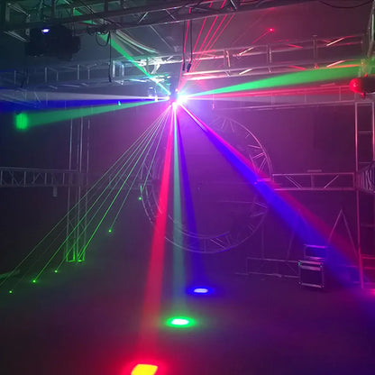Professionele DJ Discobal - Discolamp - Discobol Licht - 3-in-1 Beam Laser, Strobe & Moving Head – DMX Nachtclub & Podiumverlichting