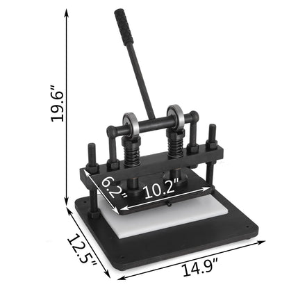 Handmatige Stansmachine – Snijmachine – Snijpers – Stanspers – Leer Snijden – 1,5 Ton Druk – Snijoppervlak 260 x 150 Mm