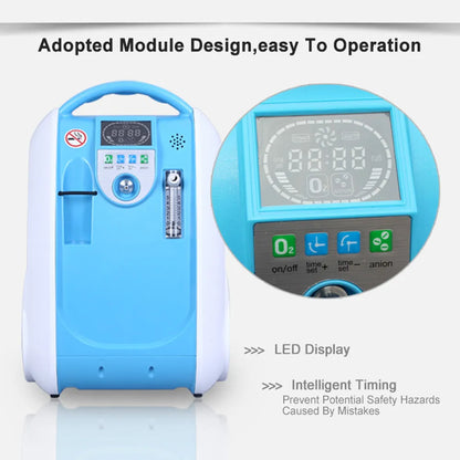Draagbare Zuurstofconcentrator – Mobiele Zuurstofmachine – Zuurstofgenerator – Ademhalingstoestel – O2 Concentrator – Instelbare 1-5L/min Zuurstofstroom – Stil, Lichtgewicht 5,4 kg - QUORE