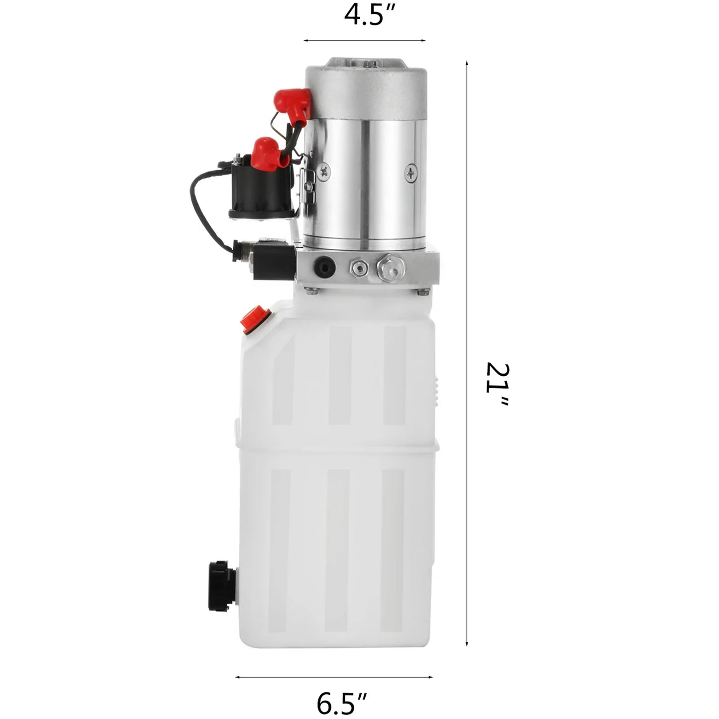 Hydraulische Pomp – Hydraulische Unit – Hydraulisch Systeem – Elektrische Pomp – Kiepwagen Pomp – 12V Motor – 7 Liter Kunststof Reservoir - QUORE