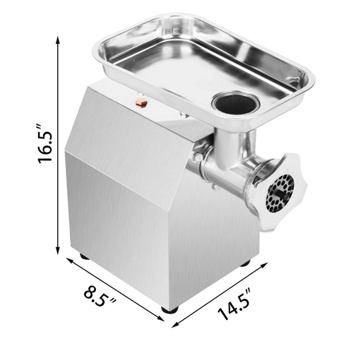 Meat grinder - Food processor - Food robot - Vegetable cutter - 850W - 220V - 122 Kg/H - 60Hz - Food processor - Mincer - Silver
