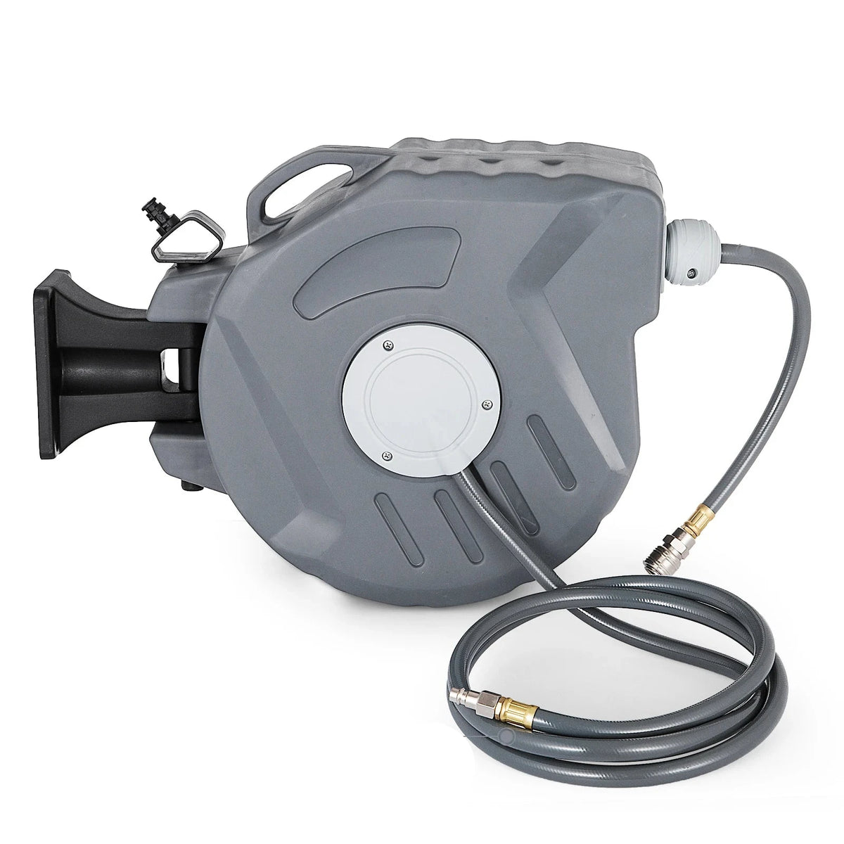 Vevor - Intrekbare Luchtslanghaspel - Waterslang - Wandmontage - 20M - Automatisch terugspoelen - 261.1 PSI - Grijs - QUORE