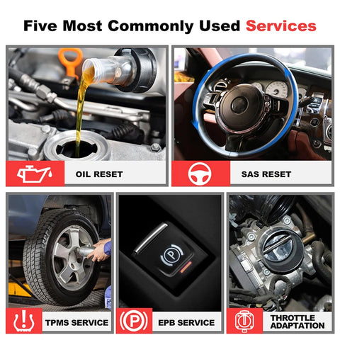 OBD2-scanner - Diagnosecomputer - Slimme diagnosetool - Foutverwijdering - Motor-ABS SRS AT-olie SAS EPB - TPMS-reset - Wifi - Globale versie