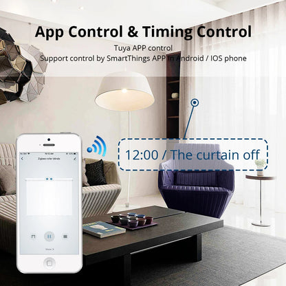 Zemismart Elektrische Gordijnrails - Slimme Gordijn - Smart Gordijn - Curtain met Wifi - 310cm - Incl. Afstandsbediening - compatibel met Google Home, Amazon Alexa & Siri - QUORE