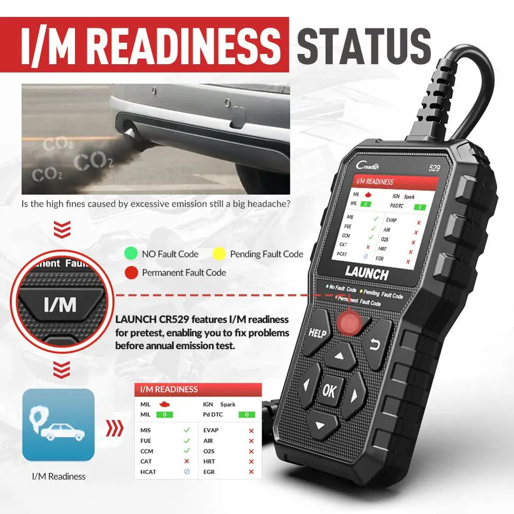 OBD Scanner - OBD2 - Auto Scanner - Auto uitlezen - Diagnose Apparatuur voor Auto's - Automotive Code Reader - Diagnosetool - MIL Reset - Check Engine - Foutcode Uitlezen - Live Data DIY - QUORE