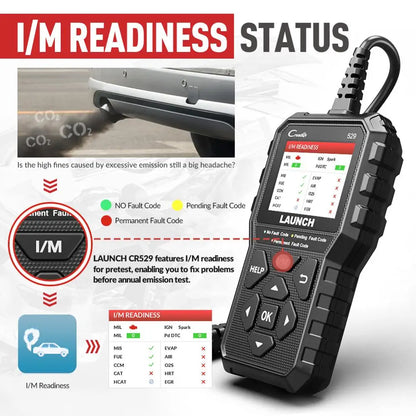 OBD Scanner - OBD2 - Auto Scanner - Auto uitlezen - Diagnose Apparatuur voor Auto's - Automotive Code Reader - Diagnosetool - MIL Reset - Check Engine - Foutcode Uitlezen - Live Data DIY - QUORE