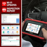 OBD2-scanner - Diagnosecomputer - Slimme diagnosetool - Foutverwijdering - TMPS-autoscanner - Professionele tool - Automatische codelezer - Zwart