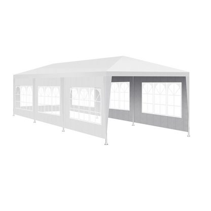 Partytent – Tuin Tent – Waterdichte Tent – Outdoor Tent – Picknick Tent – 9x3 Meter – Met Verwijderbare Panelen - Wit