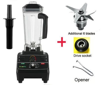 Blender - 2L BPA-vrij Jar - 2200W - Foodprocessor - Pre-geprogrammeerde Instellingen - Variabele Snelheid - Ideaal voor Smoothies - IJs en Soepen - Grote 2L capacitei