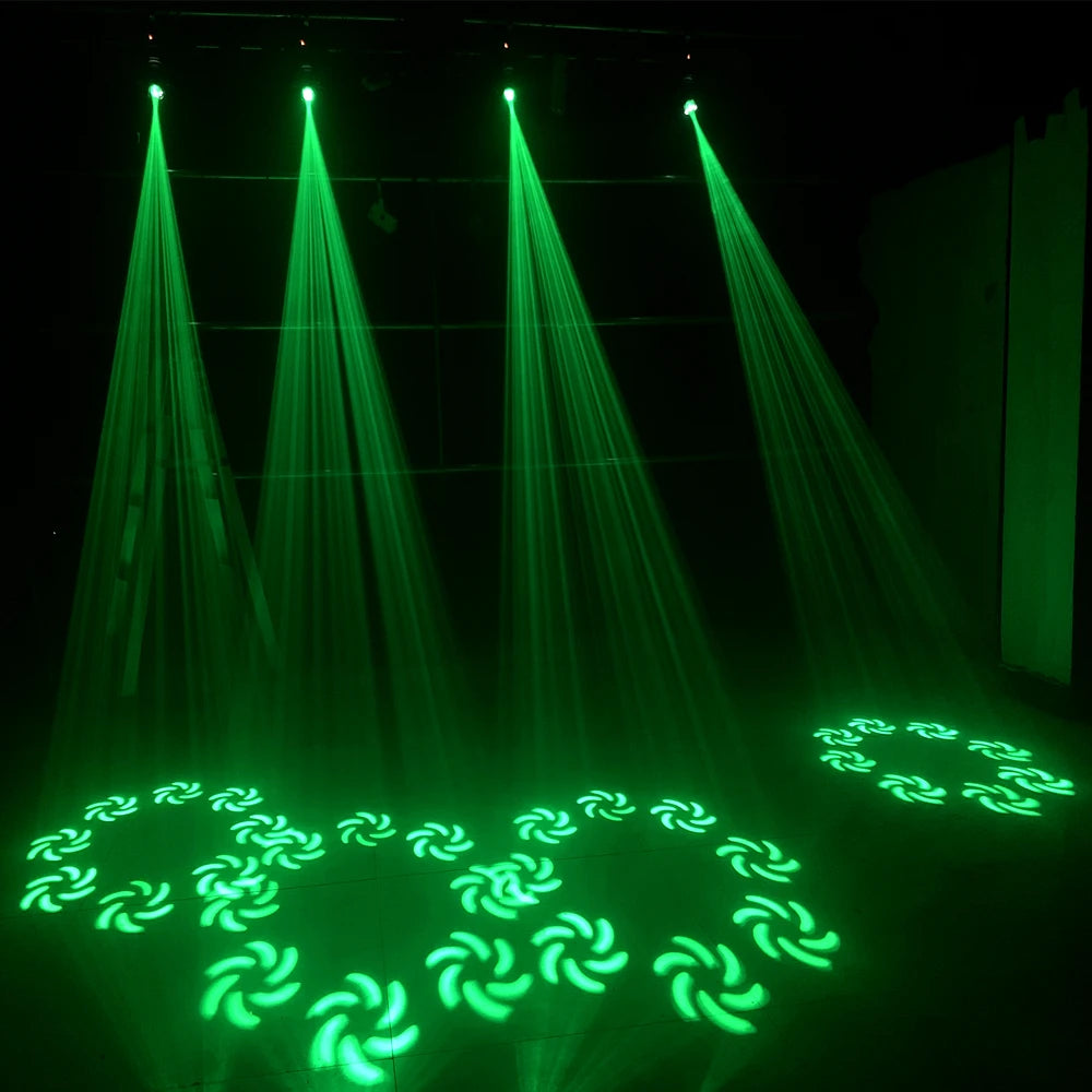 Mini LED Moving Head Licht – DJ Lamp – Podiumverlichting – Moving Head Spot – LED Effect Licht – 120W Krachtige Beam – 8 Roterende Prisma’s – EU Plug - QUORE